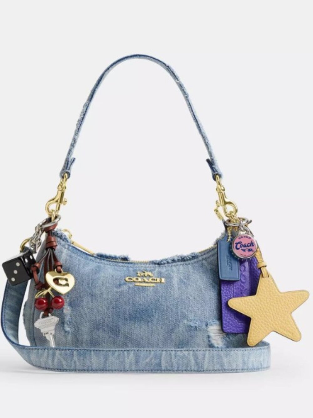 Coach Charms Each Sold Separately! XL Hangtag Bear STAR Key (Bag Not Included) - Picture 14 of 16